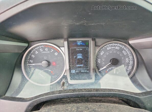 3TYRX5GN4NT063399 2022 TOYOTA TACOMA Black Instrument cluster view