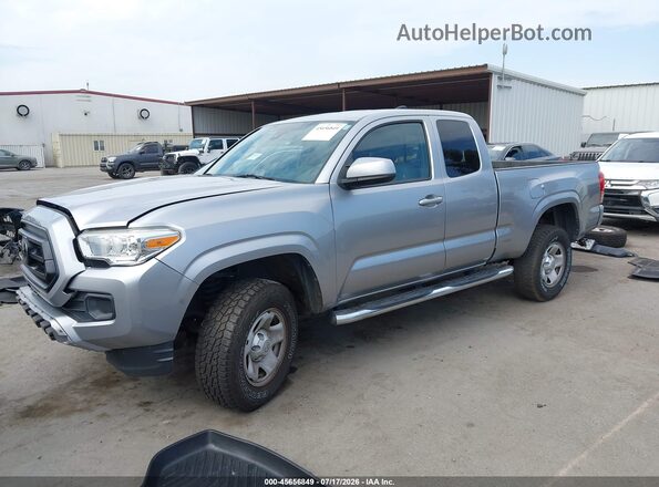 3TYRX5GN6LT001113 2020 TOYOTA TACOMA Silver წინა მარცხენა ხედი სამი მეოთხედიდან