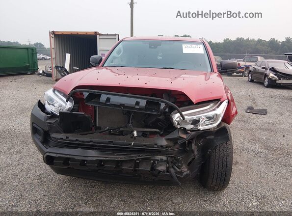 3TYRX5GN7MT010680 2021 TOYOTA TACOMA Red Widok zestawu wskaźników