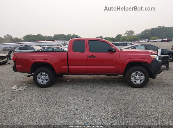 3TYRX5GN7MT010680 2021 TOYOTA TACOMA Red Widok wnętrza z tyłu