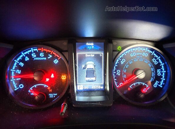 3TYRX5GN7NT053269 2022 TOYOTA TACOMA White Vista del cuadro de instrumentos