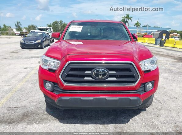 3TYRX5GN8NT040739 2022 TOYOTA TACOMA Red წინა ხედი