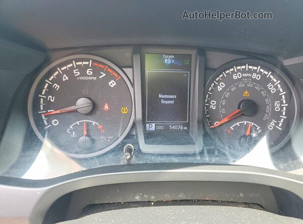 3TYRZ5CNXNT024249 2022 TOYOTA TACOMA White Widok zestawu wskaźników