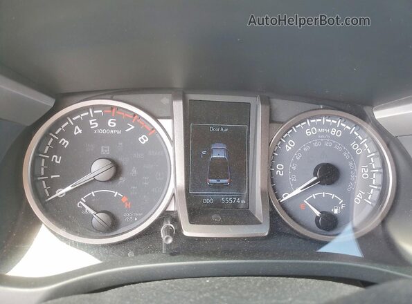 3TYSX5EN3NT017163 2022 TOYOTA TACOMA Gray Instrument cluster view