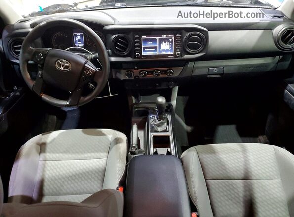 3TYSX5ENXMT003694 2021 TOYOTA TACOMA White Widok deski rozdzielczej