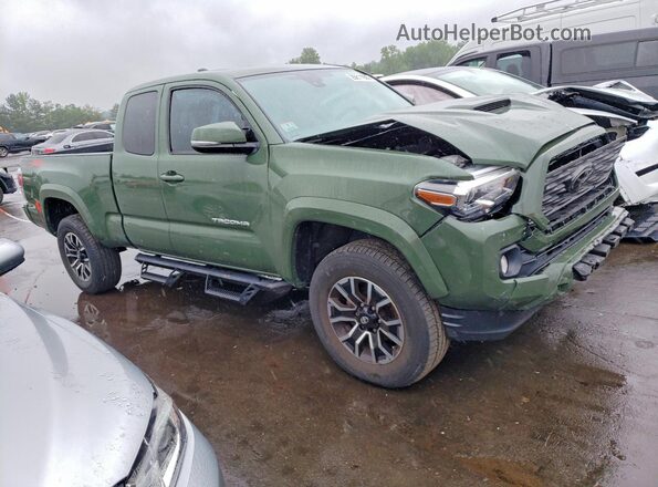 3TYSZ5AN0NT094542 2022 TOYOTA TACOMA Green Передня права чверть
