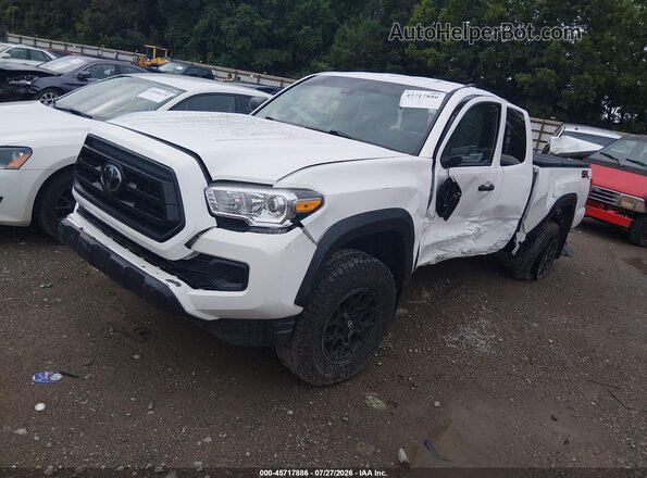 3TYSZ5AN1NT102244 2022 TOYOTA TACOMA White Առջևի ձախ երեք քառորդ տեսարան