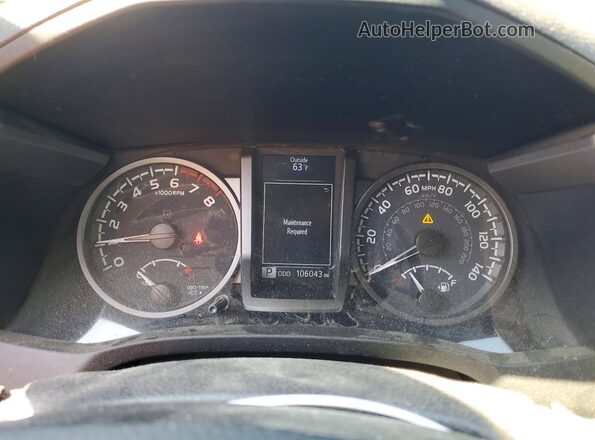 3TYSZ5AN2LT001145 2020 TOYOTA TACOMA Gray Widok zestawu wskaźników