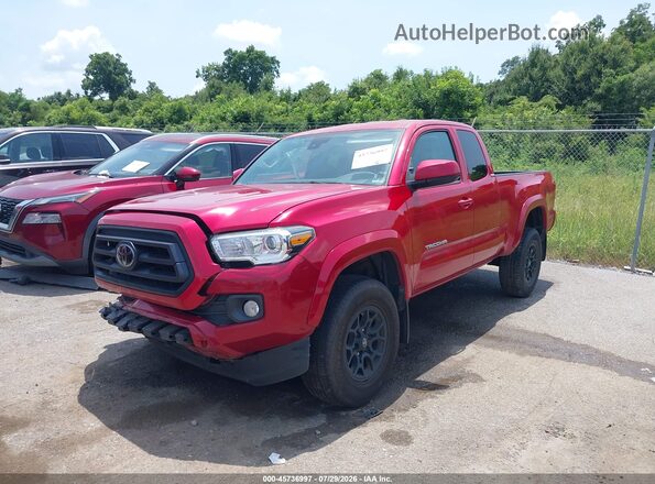 3TYSZ5AN3NT102309 2022 TOYOTA TACOMA Красный Передняя левая четверть