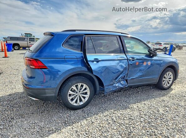 3VV0B7AX0KM043737 2019 VOLKSWAGEN TIGUAN Blue Tył prawy