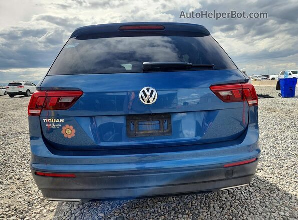 3VV0B7AX0KM043737 2019 VOLKSWAGEN TIGUAN Blue Widok z tyłu