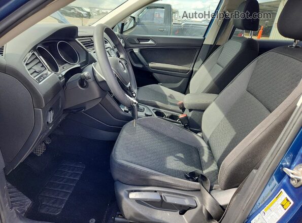 3VV0B7AX0KM043737 2019 VOLKSWAGEN TIGUAN Blue Widok wnętrza z przodu