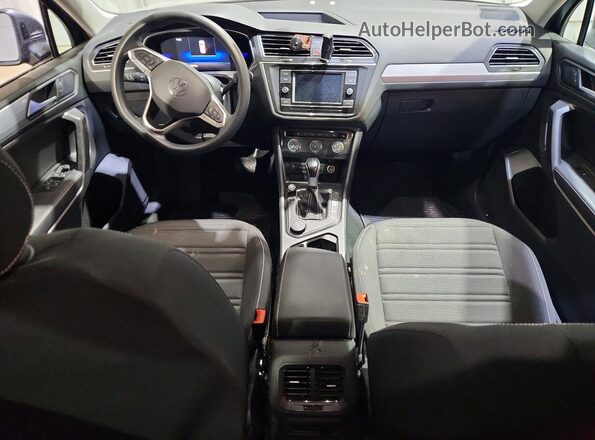 3VV0B7AX0NM066312 2022 VOLKSWAGEN TIGUAN Gray წინა პანელის ხედი
