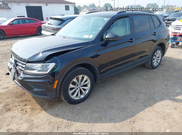 3VV0B7AX2JM091089 2018 VOLKSWAGEN TIGUAN Black Առջևի ձախ երեք քառորդ տեսարան