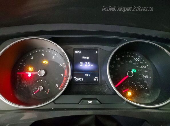 3VV0B7AX3KM188268 2019 VOLKSWAGEN TIGUAN Gray Vista del cuadro de instrumentos