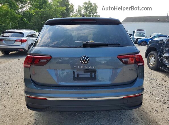 3VV0B7AX3NM082505 2022 VOLKSWAGEN TIGUAN Gray Вид ззаду