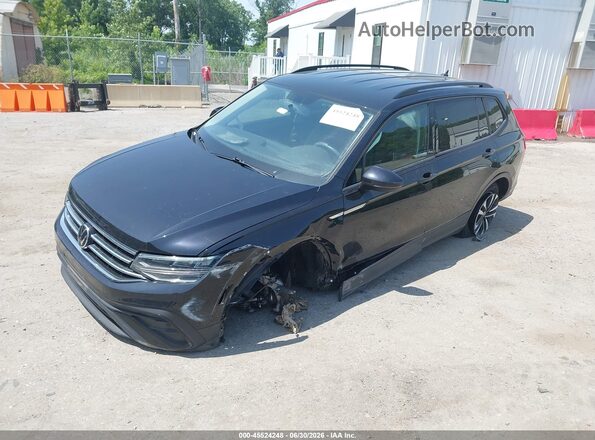 3VV0B7AX3NM166792 2022 VOLKSWAGEN TIGUAN Black Передня ліва чверть