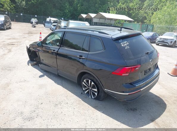 3VV0B7AX3NM166792 2022 VOLKSWAGEN TIGUAN Black Задня ліва чверть