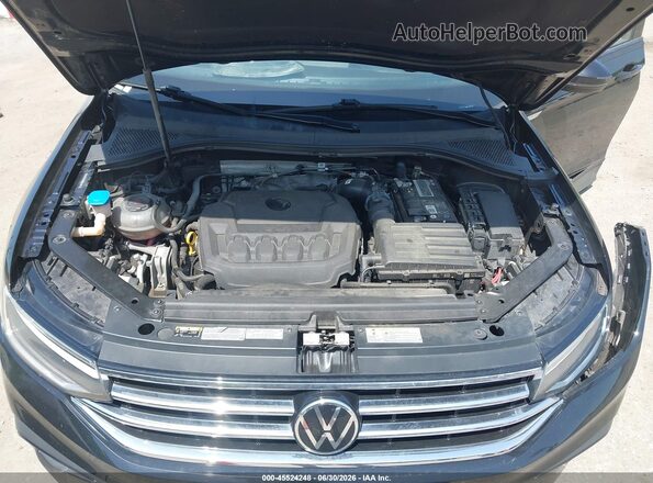 3VV0B7AX3NM166792 2022 VOLKSWAGEN TIGUAN Black Вид ззаду
