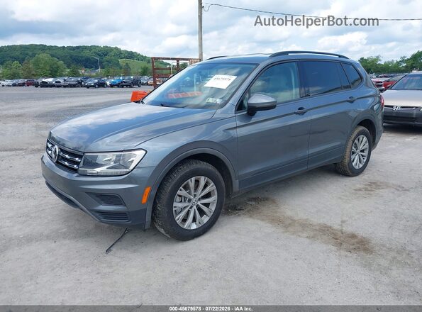 3VV0B7AX4JM044145 2018 VOLKSWAGEN TIGUAN Gray Առջևի ձախ երեք քառորդ տեսարան