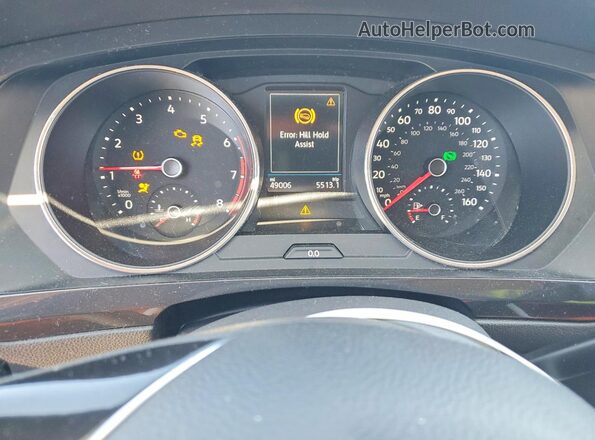3VV0B7AX5JM080622 2018 VOLKSWAGEN TIGUAN Black Սարքավորումների վահանակի տեսք