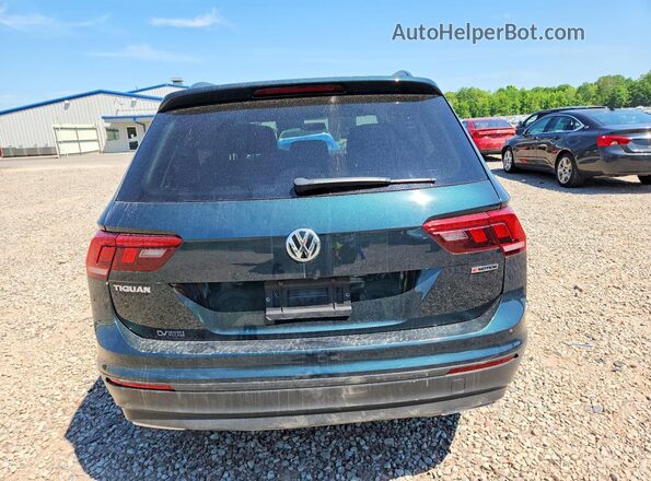 3VV0B7AX5KM118285 2019 VOLKSWAGEN TIGUAN Бирюзовый Вид сзади