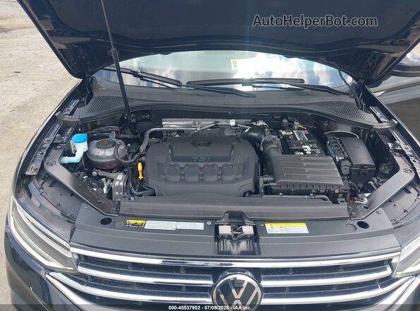 3VV0B7AX6NM077900 2022 VOLKSWAGEN TIGUAN Black უკანა ხედი