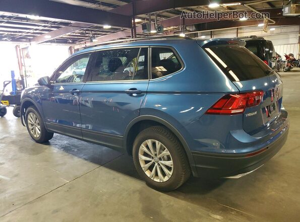3VV0B7AX7KM177192 2019 VOLKSWAGEN TIGUAN Синий Задняя левая четверть
