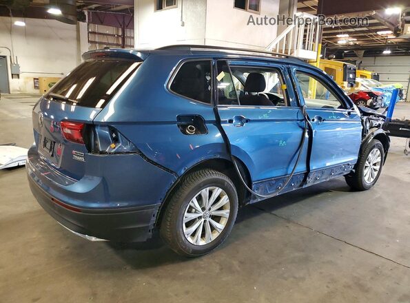 3VV0B7AX7KM177192 2019 VOLKSWAGEN TIGUAN Синий Задняя правая четверть