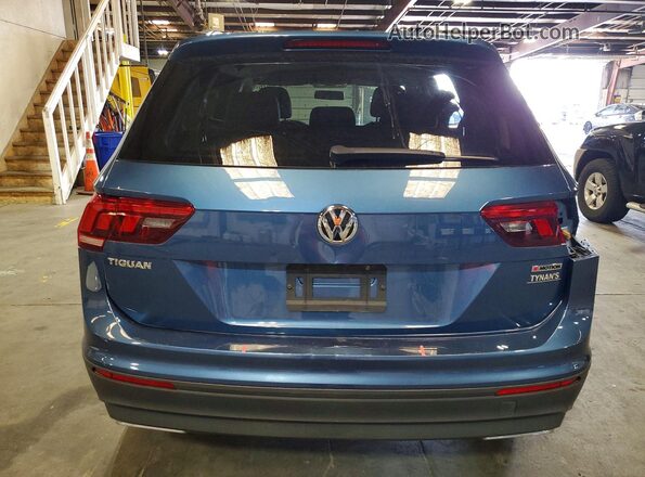 3VV0B7AX7KM177192 2019 VOLKSWAGEN TIGUAN Синий Вид сзади