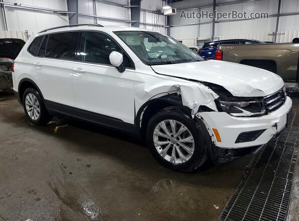 3VV0B7AX8JM047968 2018 VOLKSWAGEN TIGUAN Белый Передняя правая четверть