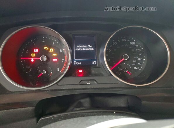 3VV0B7AX8JM047968 2018 VOLKSWAGEN TIGUAN Белый Вид щитка приборов