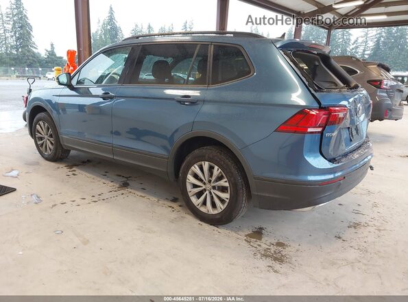 3VV0B7AX8LM175033 2020 VOLKSWAGEN TIGUAN Синий Задняя левая четверть
