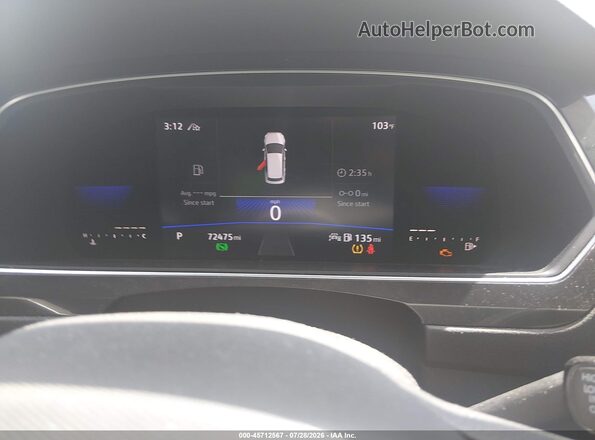 3VV0B7AX8NM016726 2022 VOLKSWAGEN TIGUAN Серый Вид задних сидений