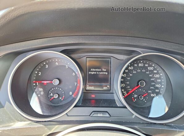 3VV1B7AX0KM101818 2019 VOLKSWAGEN TIGUAN Green ხელსაწყოთა პანელის ხედი