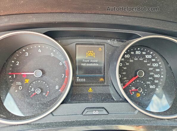 3VV1B7AX0KM125553 2019 VOLKSWAGEN TIGUAN White Սարքավորումների վահանակի տեսք