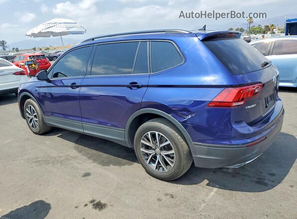 3VV1B7AX0MM077099 2021 VOLKSWAGEN TIGUAN Blue Հետևի ձախ