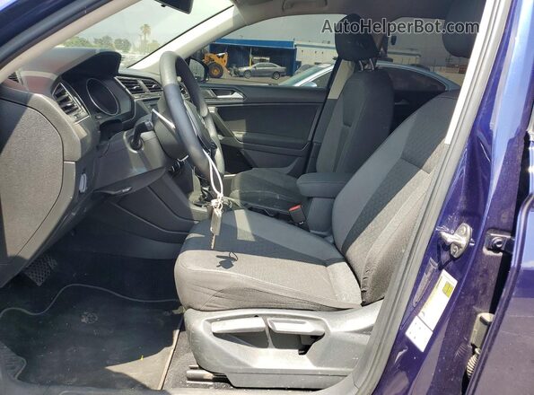 3VV1B7AX0MM077099 2021 VOLKSWAGEN TIGUAN Blue Սալոնի դիմացի տեսք