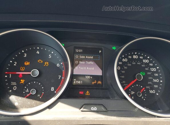3VV1B7AX1LM076977 2020 VOLKSWAGEN TIGUAN White Instrument cluster view