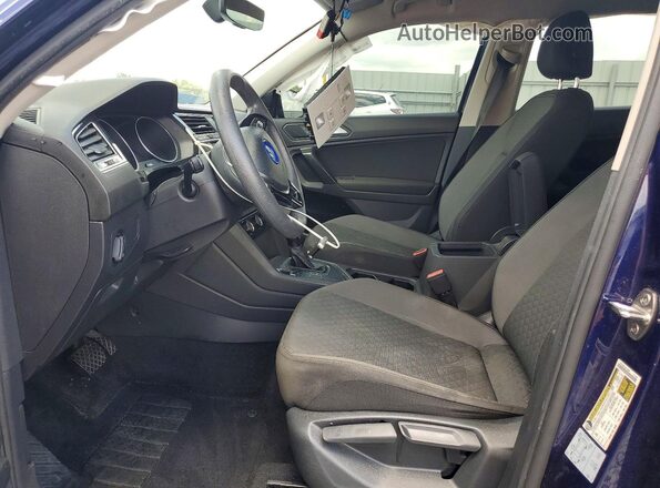 3VV1B7AX1MM077239 2021 VOLKSWAGEN TIGUAN Blue Widok wnętrza z przodu