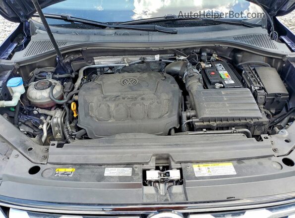 3VV1B7AX1MM077239 2021 VOLKSWAGEN TIGUAN Blue Widok wnętrza z tyłu