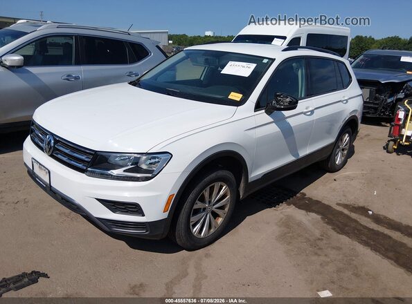 3VV1B7AX2JM111765 2018 VOLKSWAGEN TIGUAN White წინა მარცხენა ხედი სამი მეოთხედიდან