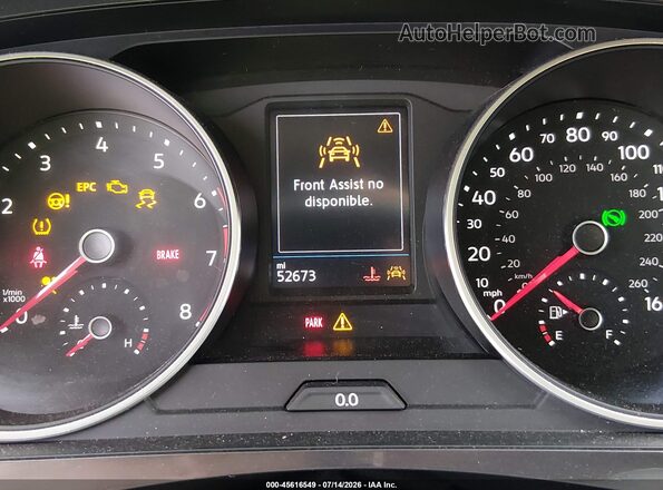 3VV1B7AX2KM054615 2019 VOLKSWAGEN TIGUAN White Вид задніх сидінь