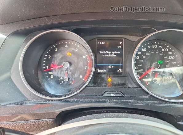 3VV1B7AX2KM088084 2019 VOLKSWAGEN TIGUAN Silver Вид щитка приладів