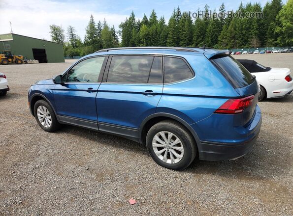 3VV1B7AX3LM059758 2020 VOLKSWAGEN TIGUAN Blue Trasero izquierdo