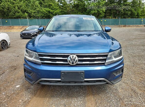 3VV1B7AX3LM059758 2020 VOLKSWAGEN TIGUAN Blue Vista frontal