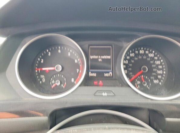 3VV1B7AX3LM076821 2020 VOLKSWAGEN TIGUAN Черный Вид щитка приборов