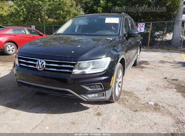 3VV1B7AX4JM015247 2018 VOLKSWAGEN TIGUAN Черный Передняя левая четверть