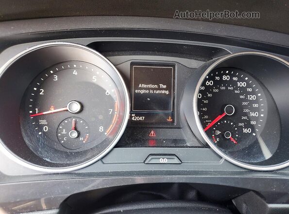 3VV1B7AX4LM149209 2020 VOLKSWAGEN TIGUAN Gray Widok zestawu wskaźników