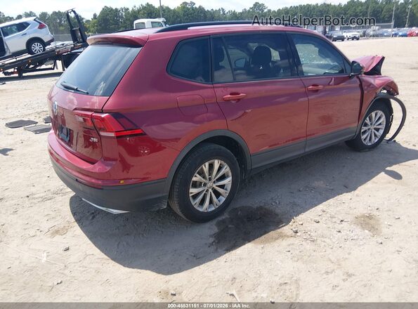 3VV1B7AX5JM017461 2018 VOLKSWAGEN TIGUAN Red Rear right